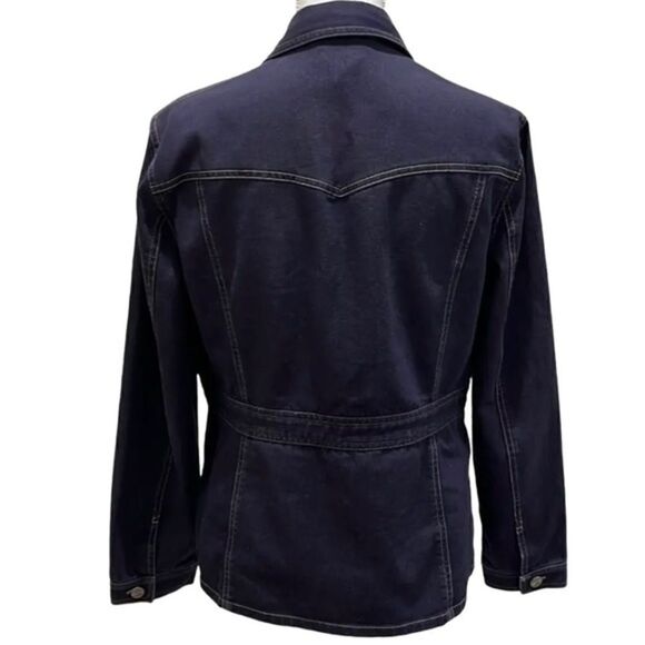 Evan - Picone Demin Stretch Button down Jacket. Waist band stitched. - Picture 4 of 7